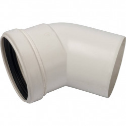 *SCA-8080-000045 STOUT Элемент дымохода конденсац. угол 45° DN80 м/п PP-FE - купить в Екатеринбурге