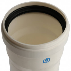 *SCA-8080-001000 STOUT Элемент дымохода конденсац. труба 1000 мм DN80 м/п PP-FE - купить в Екатеринбурге
