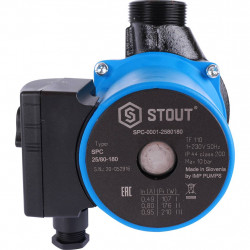 Насос циркуляционный STOUT 25/80-180 - купить в Екатеринбурге
