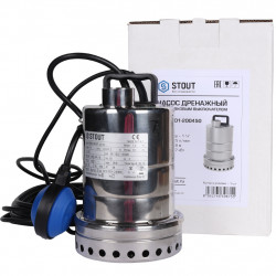 Насос дренажный STOUT с поплавком, кабель 10 м, 230V, Q175 л/мин, H10 м - купить в Екатеринбурге
