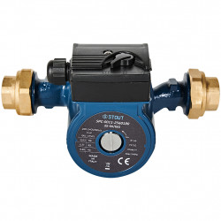 Циркуляционный насос STOUT 25-60/180 220/240V 50Hz с латунными гайками G 1 1/2 x Rp 1 - купить в Екатеринбурге