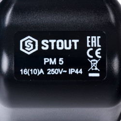 Реле давления для водоснабжения STOUT PM5G, 1-5 бар,1/4 ,с накидной гайкой - купить в Екатеринбурге