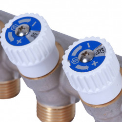 Коллектор распределительный STOUT 3/4, 4 отвода 1/2 плоское уплотнение - купить в Екатеринбурге