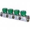 SMB-6850-011204 STOUT Коллектор регулирующий 1 , 4 отвода 1/2 под компрессионный фитинг для полимерных труб - купить в Екатеринб