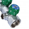 SMB-6850-011204 STOUT Коллектор регулирующий 1 , 4 отвода 1/2 под компрессионный фитинг для полимерных труб - купить в Екатеринб