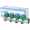 SMB-6850-011204 STOUT Коллектор регулирующий 1 , 4 отвода 1/2 под компрессионный фитинг для полимерных труб - купить в Екатеринб