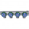 SMB-6850-341204 STOUT Коллектор регулирующий 3/4 , 4 отвода 1/2 под компрессионный фитинг для полимерных труб - купить в Екатери