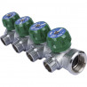 SMB-6850-341204 STOUT Коллектор регулирующий 3/4 , 4 отвода 1/2 под компрессионный фитинг для полимерных труб - купить в Екатери