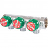SMB-6850-341203 STOUT Коллектор регулирующий 3/4 , 3 отвода 1/2 под компрессионный фитинг для полимерных труб - купить в Екатери