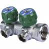 SMB-6850-341202 STOUT Коллектор регулирующий 3/4 , 2 отвода 1/2 под компрессионный фитинг для полимерных труб - купить в Екатери