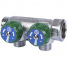 SMB-6850-341202 STOUT Коллектор регулирующий 3/4 , 2 отвода 1/2 под компрессионный фитинг для полимерных труб - купить в Екатери