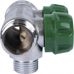 SMB-6850-341202 STOUT Коллектор регулирующий 3/4 , 2 отвода 1/2 под компрессионный фитинг для полимерных труб - купить в Екатери