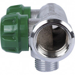 SMB-6850-341202 STOUT Коллектор регулирующий 3/4 , 2 отвода 1/2 под компрессионный фитинг для полимерных труб - купить в Екатери