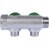 SMB-6850-341202 STOUT Коллектор регулирующий 3/4 , 2 отвода 1/2 под компрессионный фитинг для полимерных труб - купить в Екатери