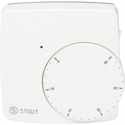 Термостат комнатный электронный STOUT WFHT-DUAL включ. дистанционный датчик «в пол» L3 м - купить в Екатеринбурге