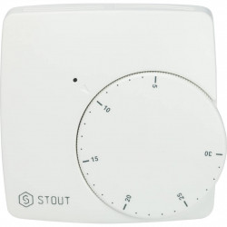 Проводной электронный термостат STOUT WFHT-BASIC со светодиодом - купить в Екатеринбурге