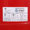Расширительный бак STOUT STH-0006 на отопление 50 л. (цвет красный) - купить в Екатеринбурге