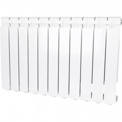 Радиатор алюминиевый STOUT Bravo 500 11 секций боковое подключение RAL9010 - купить в Екатеринбурге